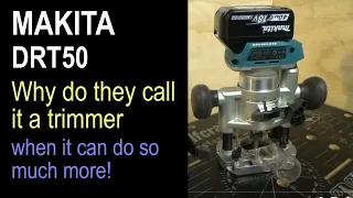 Makita DRT50 Cordless Router - Using The Straight Fence