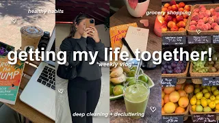 GETTING MY LIFE TOGETHER! 🧺busy days, fall reset, deep cleaning, healthy habits & reading!