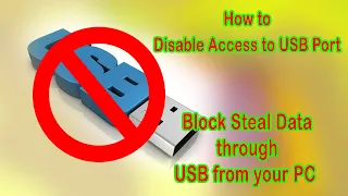 How to Block USB Port in windows 10 / 8/ 7 through registry