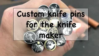 Custom decorative knife pins for your knives