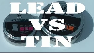 PELLET TEST - Tin Airgun Pellet v Lead Airgun Pellet - Hyperdome Vs Superdome .177