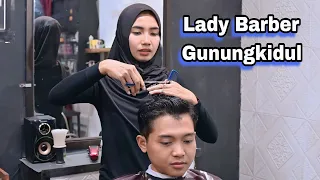 Haircut and Color by Lady Barber at Gunung Kidul__Mens Hairstyle