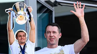 McRae and Moore address the Magpie Army 🗣️