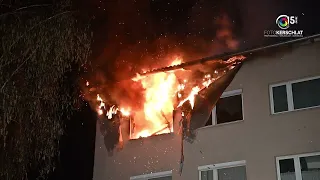 Brand in Mehrparteienhaus in Ansfelden