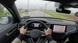 2024 VW Atlas Cross Sport SEL Premium R-Line - POV Test Drive | 0-60