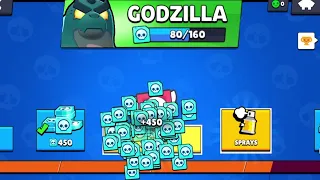 GODZILLA!!!!!!!! BRAWL STARS NEW BRAWLER UPDATE