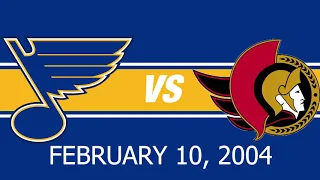 Highlights: Blues at Senators: February 10, 2004