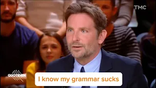 Bradley Cooper speaks French (whole interview with English subtitles)