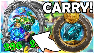 The Tier 7 card that won me the game! | Hearthstone Battlegrounds