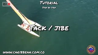 Sail tutorial: tack and jibe (step by step)