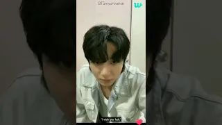 Jungkook was wishing me for My Today's exam 🥰thank you kookiee #bts #jungkook #livestream #weverse