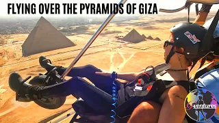 FLYING Over The GREAT PYRAMIDS OF GIZA!! | Best Things to do in Cairo, EGYPT | باراشوت فوق الاهرامات