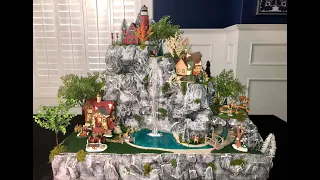 How to build a Christmas Village Mountain: DIY Mountain Diorama