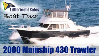 SOLD!!! 2000 Mainship 430 Trawler [BOAT TOUR] - Little Yacht Sales