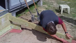 Building a ramp for a shed, how I did it.