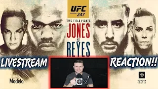 UFC 247 JONES VS REYES LIVE STREAM REACTION!! (W.A.D.E. Concept Watch Party)