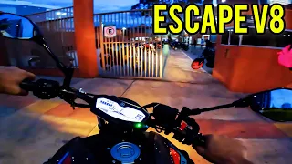 CHEGANDO NA FACULDADE DE MT07 COM ESCAPE V8 TÃO ESTRALANDO