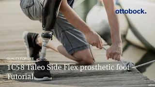 1C58 Taleo Side Flex prosthetic foot - Tutorial | Ottobock