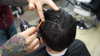 Gentleman Haircut Classic Side Part | мужская стрижка