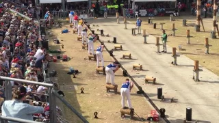 Sydney show 375mm underhand world championship final 2017 - woodchopping