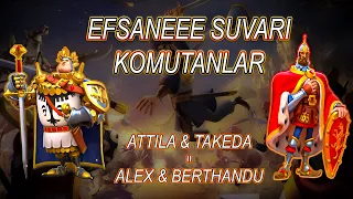 Yeni Süvari Komutanları Yine Attila Vakası! - Alexander & Bertrand Tanıtım - Rise Of Kingdoms