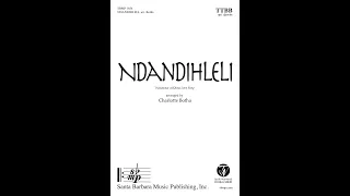 Ndandihleli (TTBB a cappella, opt. djembe) arr. Charlotte Botha - Score & Sound