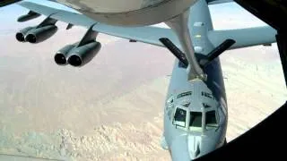 191st ARS KC-135R/2nd Bomb Wing B-52H BUFF Inflight Refueling Operations