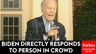 'There Is No More Drilling!': Biden Responds To Person In Crowd After Speech Is Over