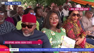 Akwa-Ibom Governor Inaugurates 3 Road Projects In Uyo