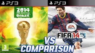 FIFA WORLD CUP 2014 Vs FIFA 14 PS3