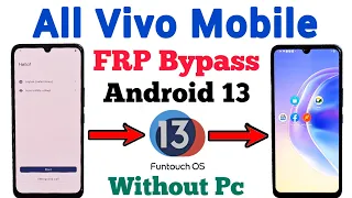 All Vivo Mobile | FRP Bypass | Android 13 | Google Account | Unlock Tool | Without Pc | New Method.