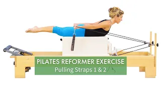 Pilates Reformer Exercise: Pulling Straps 1 & 2 | Pilates Anytime