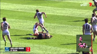 Riewoldt's brutal head clash - AFL