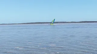 Windsurfing Lake George - Carl on smooth water