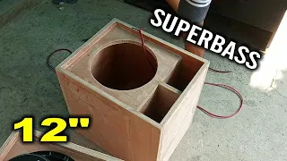 How to Make SUPERBASS Type Soundbox | L-ported Box D12"