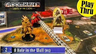 GLOOMHAVEN Jaws of the Lion Play Thru | Scenario 2 - A Hole in the Wall