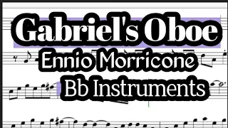 Gabriel's Oboe Tenor Sax Soprano Clarinet Trumpet Sheet Music Backing Track Play Along Partitura