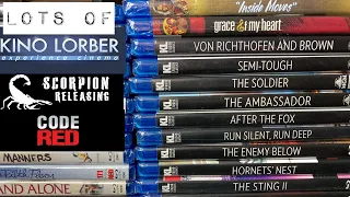 Lots of Kino Lorber, Scorpion Releasing and Code Red Blu-rays!