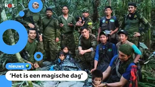 Vermiste kinderen na 40 dagen levend gevonden in Colombiaanse jungle