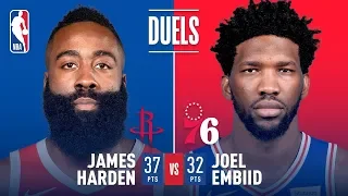 James Harden & Joel Embiid Duel in Philadelphia | January 21, 2019