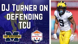 DJ Turner On Mobile QB Max Duggan, Defending Deep Passes | Michigan Football Fiesta Bowl