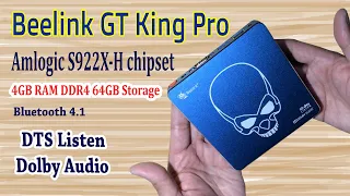 Beelink GT King Pro/Amlogic S922X-H/4GB 64GB/4K Android TV Box/Dolby Audio/Gaming (Unboxing)