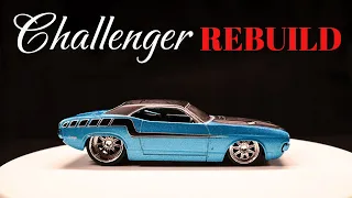 Red Chrome Dodge Challenger Build 1:64