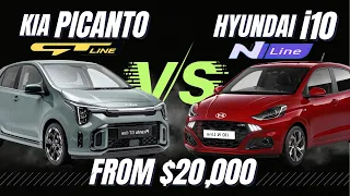 Kia Picanto 2024 GT-LINE vs Hyundai i10 N-LINE 2024 | Full Review #car