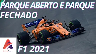 F1 2021, PARQUE ABERTO E PARQUE FECHADO E OUTRAS CONFIGURAÇÕES DO JOGO.