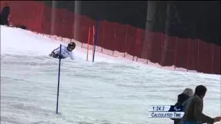 Cyril More  (2nd run) | Men's slalom sitting | Alpine skiing | Sochi 2014 Paralympics