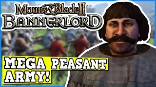 M&B Bannerlord Peasant Army Only Challenge - Is A Perfectly Balanced Game With No Exploits