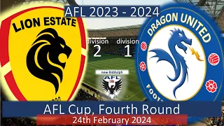2023 - 2024 AFL Cup Fourth Round, Lion Estate v Dragon United