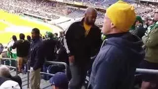 Timbers fans at Yankee Stadium