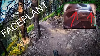 Bragg Creek, MTB fail, FACEPLANT, MTB Crash,  #mtb #mountains #mtbfails